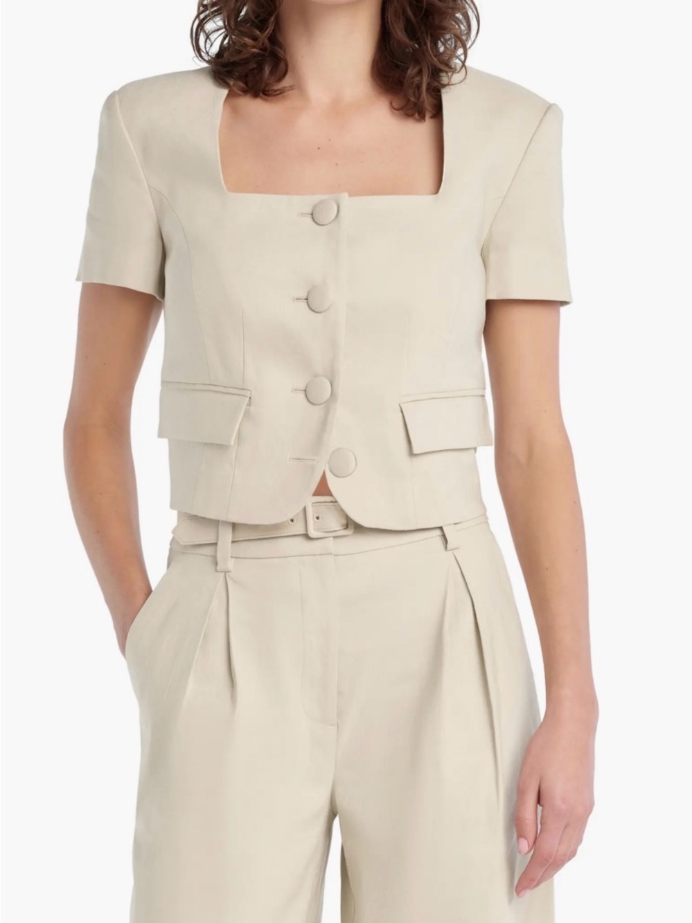 Favorite Daughter The Mayfair Linen Blend Top
